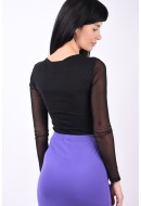 Body Dama Finteks Collection V-Neck Mesh Black